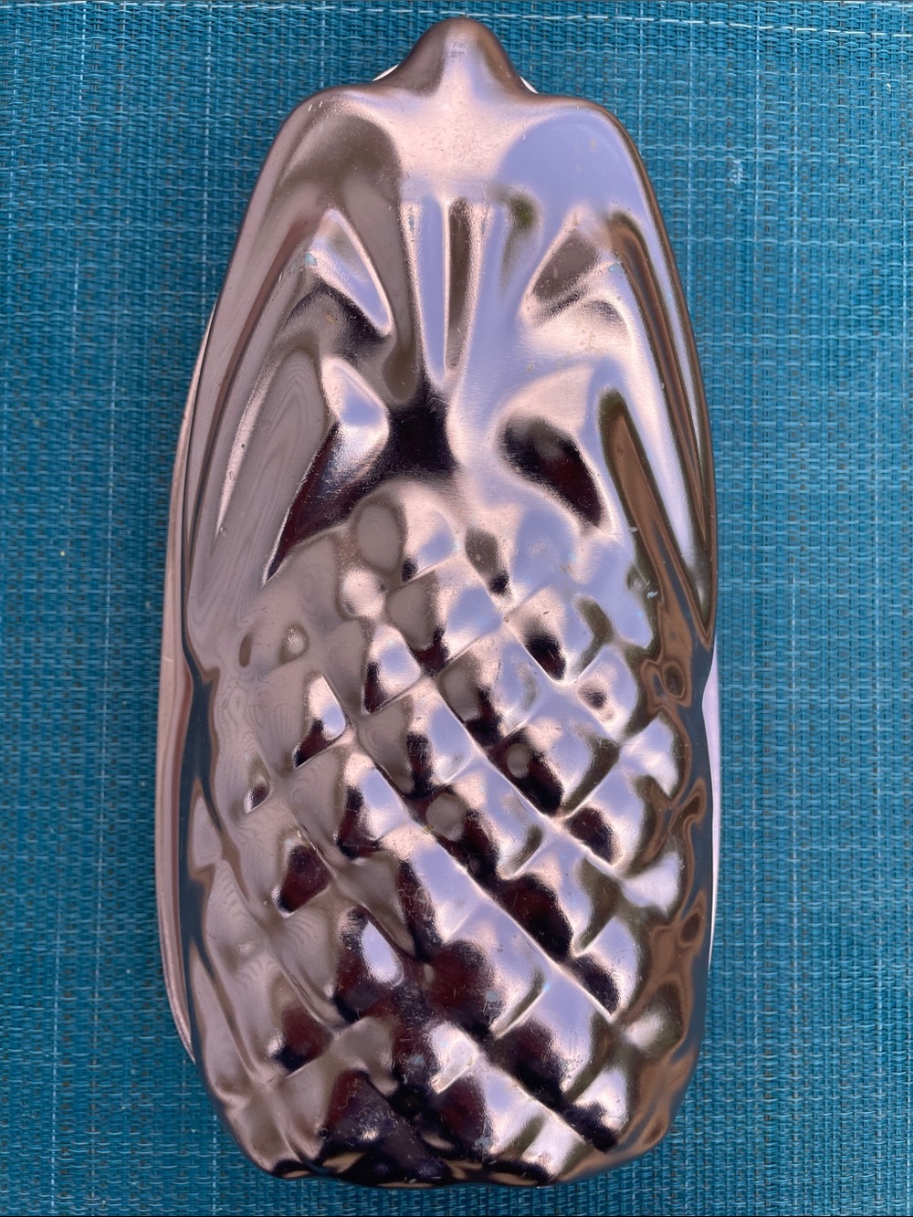 Vintage Copper Pineapple Shaped Cake or Jello Mold Pan by Wear-Ever 5 Cups